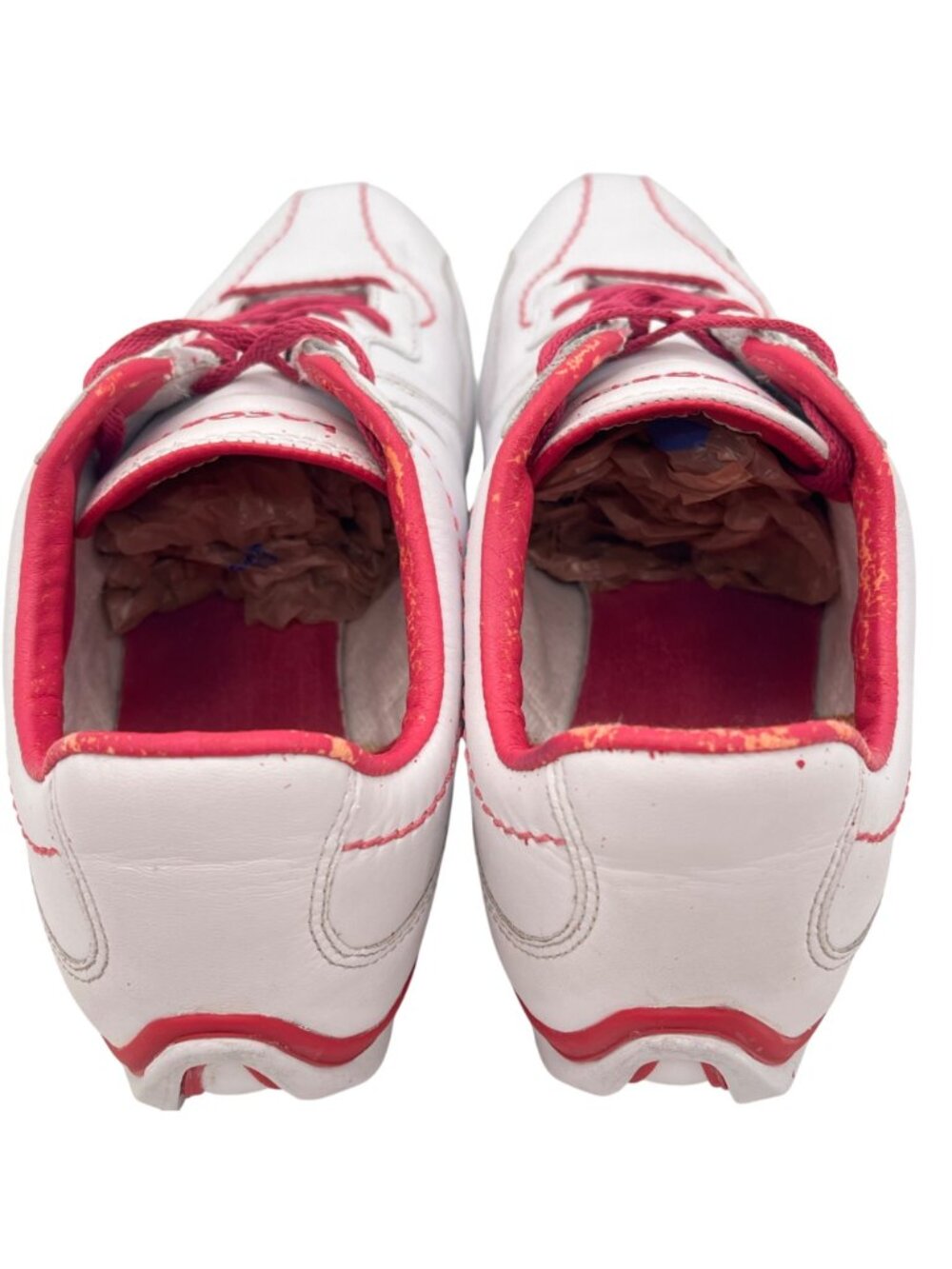 Vintage Lacoste Sport Zanta 53Z Womens Tennis Shoes Size 11 White Pink Leather - Picture 13 of 16